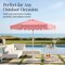 Best Choice Products 7.5ft Patio Market Umbrella with Wavy Trim, Fade-Resistant, Crank & Tilt, Wind Vent